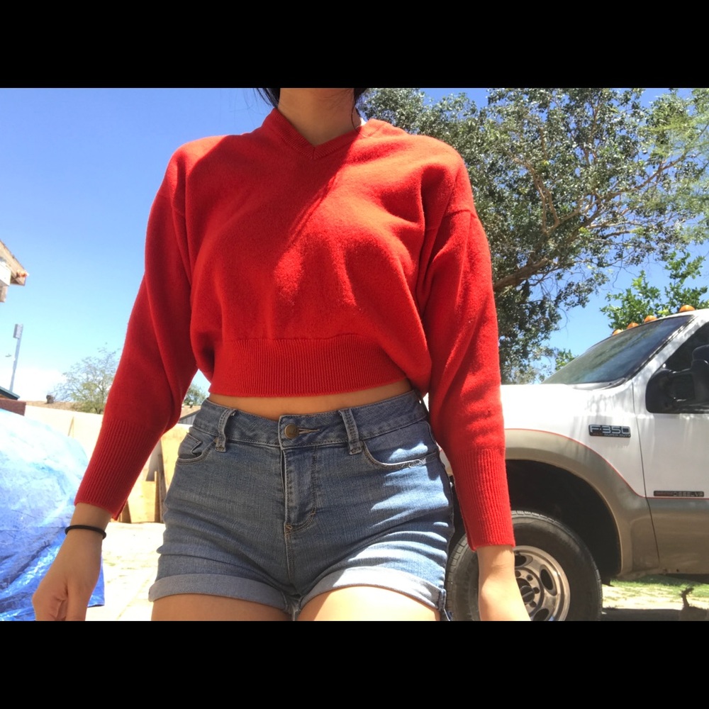Red sweater
